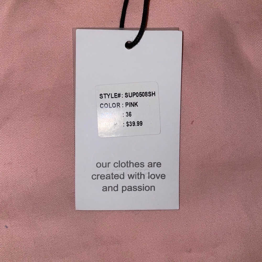 New Mens Smash Chino Shorts Pink flat front Se 36 - Picture 6 of 8